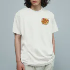 YURITAROORIGINLの野菜の押し花と焼き絵のうさぎ オーガニックコットンTシャツ