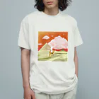 MARIMEのEgyptian traveler オーガニックコットンTシャツ