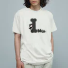 こめひとつぶ。のInuロゴ オーガニックコットンTシャツ