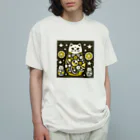 可愛い動物マトリョーシカの猫のマトリョーシカ（レモン） Organic Cotton T-Shirt