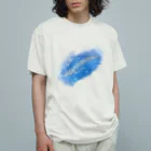 akane_art（茜音工房）のいきものイラスト（シロナガスクジラ） Organic Cotton T-Shirt