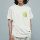 akane_art（茜音工房）のベジタブルT（トウモロコシ） オーガニックコットンTシャツ