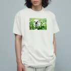 akane_art（茜音工房）のカラフルチワワ（クローバー） Organic Cotton T-Shirt