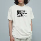 akane_art（茜音工房）のモノクロチワワ（ぺろんちょ） オーガニックコットンTシャツ