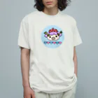 usa100の夢かわいいかしこい君 オーガニックコットンTシャツ