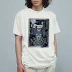 Y's Ink Works Official Shop at suzuriのMegitsune Ukiyoe Style オーガニックコットンTシャツ