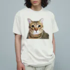 えだもものグラフィックつみれ オーガニックコットンTシャツ