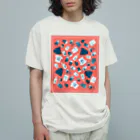 Teal Blue CoffeeのTealBlueItems_RED オーガニックコットンTシャツ