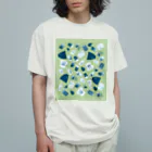 Teal Blue CoffeeのTealBlueItems_GREEN オーガニックコットンTシャツ