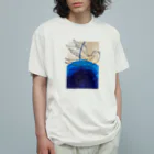 絵本作家がもうともえのショップのuchu-no-hana オーガニックコットンTシャツ