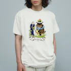 冥王星のイリオモテヤマネコと執事さん（乗馬） Organic Cotton T-Shirt