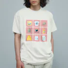 Teal Blue CoffeeのTealBlueItems _Cube PINK Ver. オーガニックコットンTシャツ