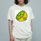 ﾆｼｷｵﾘ🍋CollectionのDamonde new レモンロゴ2 Organic Cotton T-Shirt