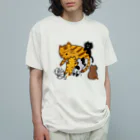 それいゆの（新）仲良し親子シリーズ(猫さん) オーガニックコットンTシャツ