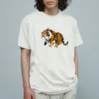 墨絵屋　誠のとらちゃん オーガニックコットンTシャツ