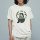 シロクマ商店のメガネグマ オーガニックコットンTシャツ