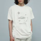 MarikoのWATASHI GA UCHU オーガニックコットンTシャツ