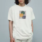 noe_to_meg (ノエとめぐ)の北欧テキスタイル風【縦A 】× golden retriever Organic Cotton T-Shirt