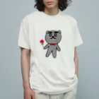 えあるもんすたーのグレーのくましゃん Organic Cotton T-Shirt