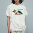 Teal Blue CoffeeのTeal Blue Bird オーガニックコットンTシャツ