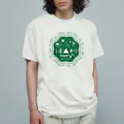 go campingのcamp site（forest green） オーガニックコットンTシャツ