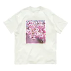 akane_art（茜音工房）の癒しの風景（八重桜） Organic Cotton T-Shirt