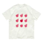 zizi no ie のこぎんのりんご（９RED） オーガニックコットンTシャツ