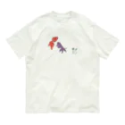 ari designの金魚づくし一ものがたり（シンプルバージョン） オーガニックコットンTシャツ