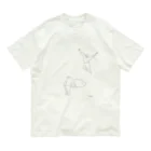 シボネボルケ商店の左桂もも「レスラー　くも」 Organic Cotton T-Shirt