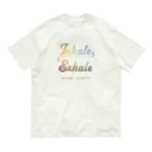 Sunrise Trip のInhale~Exhale keiヨガ コラボ オーガニックコットンTシャツ