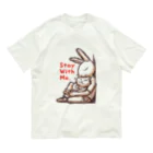 BeachBunnyのうさぎとねこ　Stay With Me Organic Cotton T-Shirt