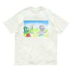 「アートとメルヘンと創作の森デザイングッズ」のファンタジー物語ピピのつばさ　(いたずらカラスのリルレ) Organic Cotton T-Shirt