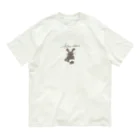 goods shop ''swimpool''のファニラビ(ブラック) Organic Cotton T-Shirt