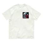 kazeou（風王）の死神と薔薇（四角）AI生成 オーガニックコットンTシャツ