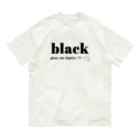 allure72の大人の推し活グッズ　おしゃれ　推しカラー  推し色　カラーロゴＴシャツ（ブラック） Organic Cotton T-Shirt