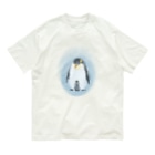 akane_art（茜音工房）のいきものイラスト（皇帝ペンギンの親子） Organic Cotton T-Shirt