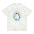 akane_art（茜音工房）のいきものイラスト（皇帝ペンギンの親子） オーガニックコットンTシャツ