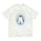 akane_art（茜音工房）のいきものイラスト（皇帝ペンギンの親子） Organic Cotton T-Shirt