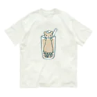 あずき缶のタピオカワウソミルクティー Organic Cotton T-Shirt