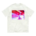 NEON LIGHT STARSのAPPLE NEON 横 オーガニックコットンTシャツ