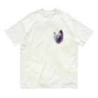 akane_art（茜音工房）のベジタブルT（ナス） Organic Cotton T-Shirt