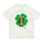 猫の隠れ家の四つ葉印の化け狸ちゃん Organic Cotton T-Shirt