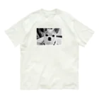 akane_art（茜音工房）のモノクロチワワ（おすまし） オーガニックコットンTシャツ