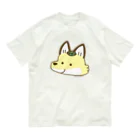 すずきいときちのすずきつね_顔アップ オーガニックコットンTシャツ