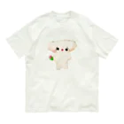 🌈キクチンのおみせやさん🌈のチューリップを持ったぎょーさわくん Organic Cotton T-Shirt