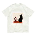 WAMI ARTのランタン猫 Organic Cotton T-Shirt