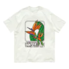 冥王星の極楽鳥花（カラー） オーガニックコットンTシャツ