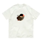 harupink🌸ペット似顔絵illustのおねむな文鳥さん Organic Cotton T-Shirt