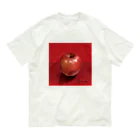 あおちゃん商会の赤の林檎 オーガニックコットンTシャツ