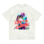 どでんちゃんのデザインショップ👩‍🎨のLife is a challenge オーガニックコットンTシャツ